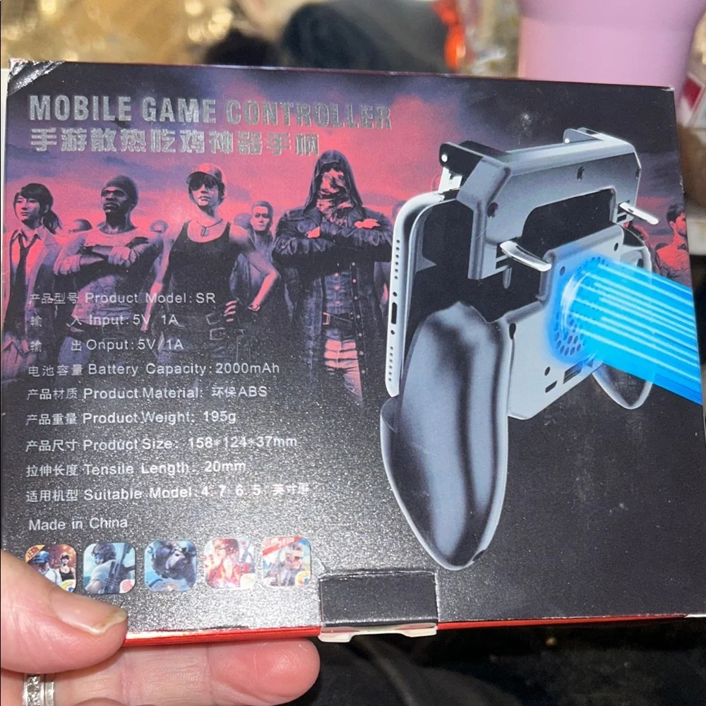 Mobile Game Controller with Cooling Fan
